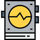 education, laboratory, monitor, Experimentation, science Silver icon