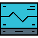 Electrocardiogram, Health Clinic, medical, hospital, Cardiogram, Healthcare And Medical, Stats MediumTurquoise icon