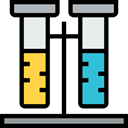 Chemistry, education, Test Tube, science, chemical, Test Tubes Black icon