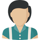 user, Social, woman, profile, Avatar BurlyWood icon