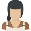 woman, user, Social, Avatar, profile DarkSlateGray icon