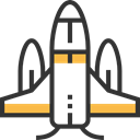 transportation, transport, galaxy, space, Space Shuttle Black icon