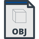 Files And Folders, obj format, Obj Symbol, Obj File, interface, obj, Obj File Format Lavender icon