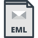 file format, Files And Folders, Eml, File Extension Gainsboro icon