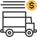 Delivery Truck, Automobile, transportation, Delivery, transport, Shipping And Delivery, Cargo Truck, truck, vehicle DarkSlateGray icon