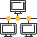 Connection, networking, Server, Computering DarkSlateGray icon