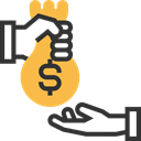 Loan, Business And Finance, Money, Currency, exchange Black icon