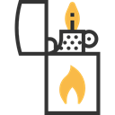 petrol, fuel, lighter, Tools And Utensils, gasoline, miscellaneous, Flaming Black icon