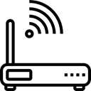 wireless, Wireless Internet, electronics, technology, Wireless Connectivity, Wifi, router, Wifi Signal Black icon