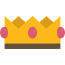 miscellaneous, king, Queen, Royalty, Chess Piece, crown, shapes Orange icon
