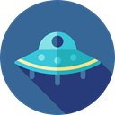 extraterrestrial, Ufo, Science Fiction, spaceship, Alien, transportation, transport SteelBlue icon