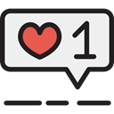 Shapes And Symbols, interface, Like, loving, lover, Heart WhiteSmoke icon