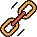 Connection, Seo And Web, linked, Link, Chain, Tools And Utensils, Multimedia Black icon