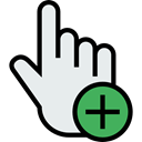 Finger, ui, Gestures, Hands And Gestures, Gesture, Multimedia Option, Mouse Clicker, computer mouse, clicker Lavender icon