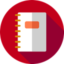 Business, Files And Folders, Address book, bookmark, Notebook, Agenda Firebrick icon