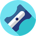 Sharpener, Files And Folders, Tools And Utensils, pencil, School Material SkyBlue icon