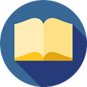 School Material, education, Tools And Utensils, reader, open, leisure, open book, reading, Book SteelBlue icon