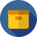 Data Storage, Box, storage, Tools And Utensils, Archive, file storage, Storage Box SteelBlue icon