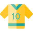 Football, Soccer Jersey, soccer, Game, Sports And Competition, sports, Football Jersey, Team Sport, fashion, equipment Gold icon