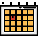 Calendars, Administration, Organization, date, Schedule, Calendar, interface, time, Time And Date Black icon