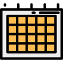 date, Calendar, interface, time, Organization, Administration, Time And Date, Calendars, Schedule SandyBrown icon