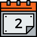 interface, date, Calendar, Calendars, Administration, Time And Date, Schedule, time, Organization Lavender icon