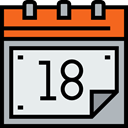interface, Administration, Calendars, Calendar, Schedule, time, date, Organization, Time And Date Lavender icon