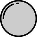 Shapes And Symbols, Circle, geometry, shape, round LightGray icon