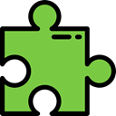 shapes, Toy, Puzzle, Hobbies And Free Time, piece, Game YellowGreen icon