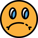 feelings, Emoji, Smileys, sad, emoticons SandyBrown icon