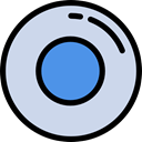 Multimedia, recording, rec, Circle, Circular, button, record, Dot, Music And Multimedia, Metrize Gainsboro icon