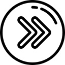 Fast forward, right arrows, symbol, double, Multimedia, Arrow, Double Arrows, Music And Multimedia, Arrows, right, two, Two Arrows Black icon