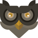 owl, Animals, hunter, bird DarkSlateGray icon