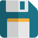 Multimedia, interface, Diskette, electronics, technology, save, Floppy disk, Save File, Flash Disk Teal icon