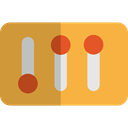 settings, Controls, Adjust, interface, Adjustment, ui, Levels SandyBrown icon