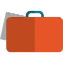 Briefcase, Bag, portfolio, suitcase, Business, travel Chocolate icon