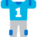 Sports And Competition, sports, American football, equipment, Football Jersey, Team Sport, fashion DeepSkyBlue icon