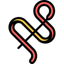 Olympic Games, sport, Ribbon, Rythmic Gymnastics, Sports And Competition, exercise Black icon