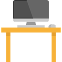 screen, monitor, Computer, furniture, Desktop, Furniture And Household Black icon