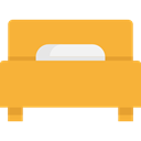 Sleeping, Hostel, Sleepy, Bed, hotel, Furniture And Household Goldenrod icon