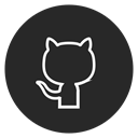 social-media, Circle, outline, Github DarkSlateGray icon