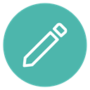 Pen, Circle, style, Edit, pencile CadetBlue icon