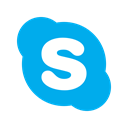 Call, phone, video, voice, internet, Skype, Chat DeepSkyBlue icon