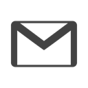 Computer, gmail, Message, google, internet, Email Black icon