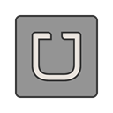 network, screen, transportation, Mobile, uber, App, Communication LightSlateGray icon