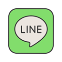 Message, Contact, Call, Logo, line, Social, media LightGreen icon