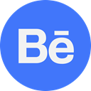 Logo, Brand, social media, Apps, Behance RoyalBlue icon