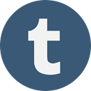 Tumblr, Apps, t, Brand, Logo, social media DarkSlateBlue icon