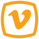 vinevimeo icon, Vine vimeo Orange icon