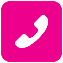 Call, telephone icon, phone, Mobile DeepPink icon